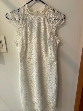 The Impeccable Pig White Lace Wedding Dress